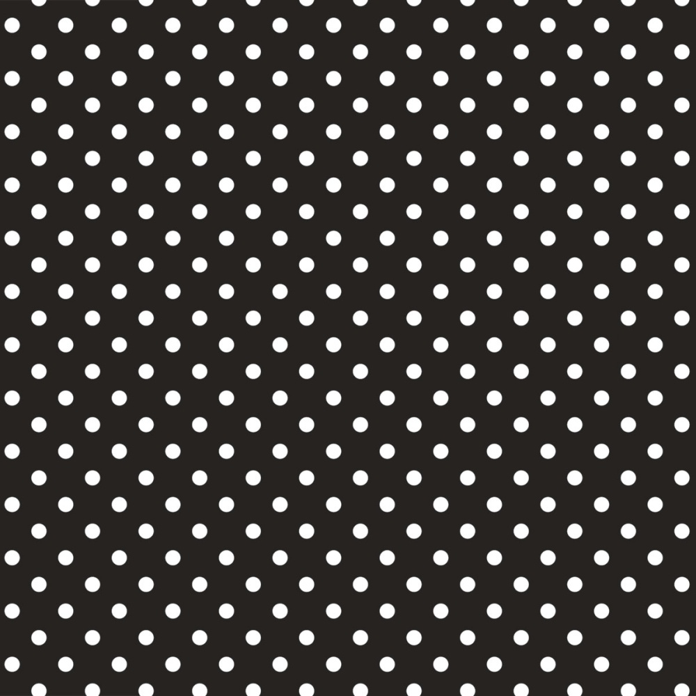 Classic white dots on black background Fadeless bulletin board paper