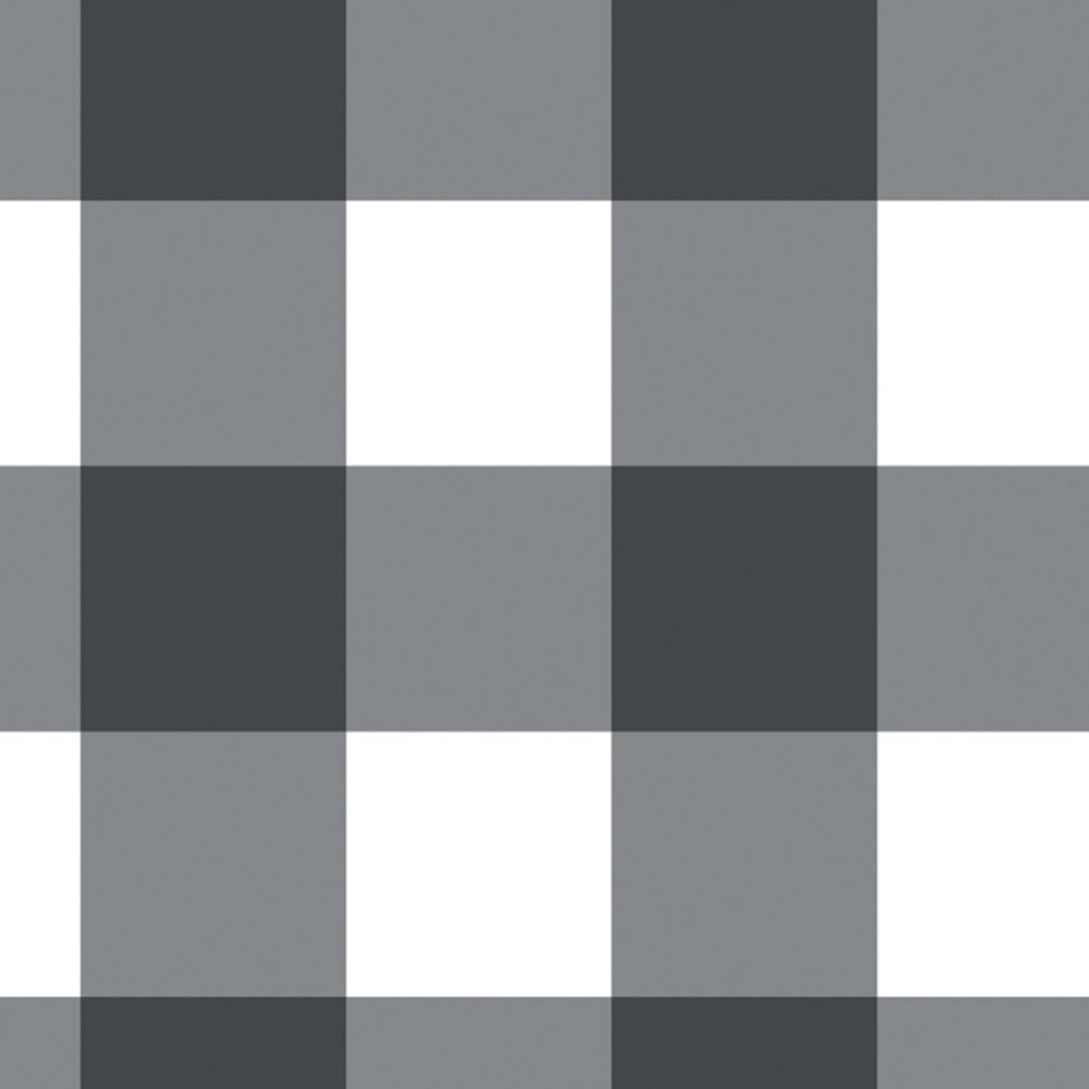 Schoolgirl Style Bulletin Board Paper - Black Gingham