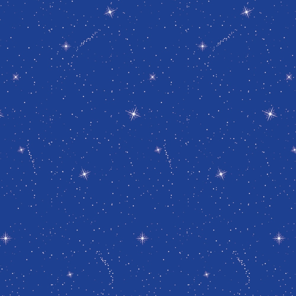 Fadeless Night Sky bulletin board paper, dark blue with stars
