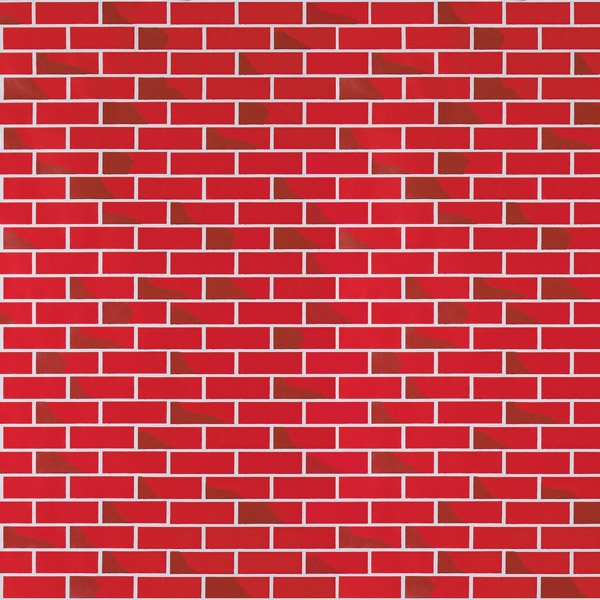 Tu-toned red brick patterned Fadeless Bulletin Board paper