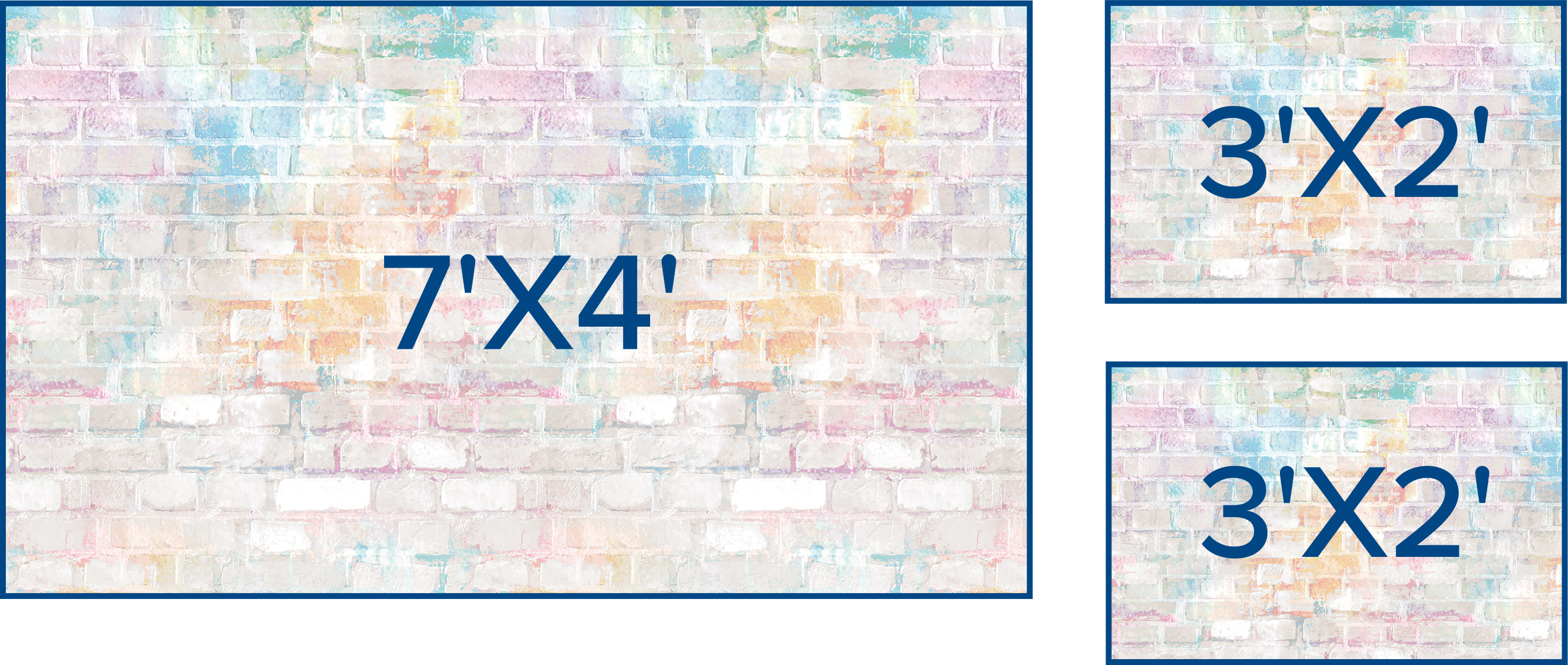 Covers 7'x4' + 3'x2' + 3'x2' bulletin boards