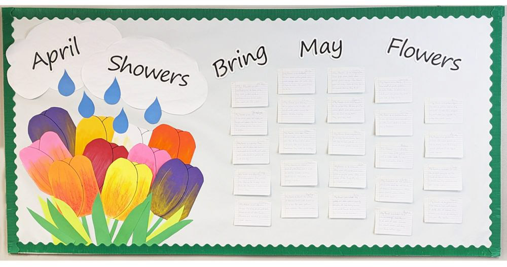 April Showers Bulletin Board