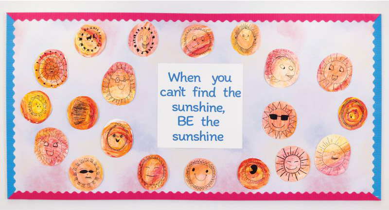 Be the sunshine bulletin board